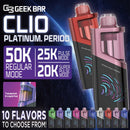 Geek Bar CLIO Pods 50,000 Puffs 16ml 50mg Nic Disposable Vape 5ct Display Box