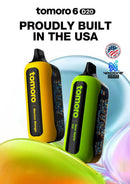 Tomoro 6 D20 50,000 Puffs Nixodine Inside Disposable Vape 5ct Display Box
