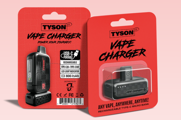 Tyson 2.0 Vape Charger Portable Micro Power Bank 24ct Display