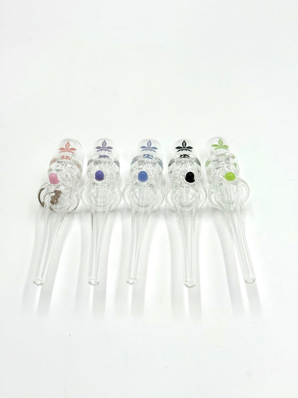 Aleaf 6” Glass Peanut Dab Straw Tube Straw Nectar Collector 1ct #ALNC-5038