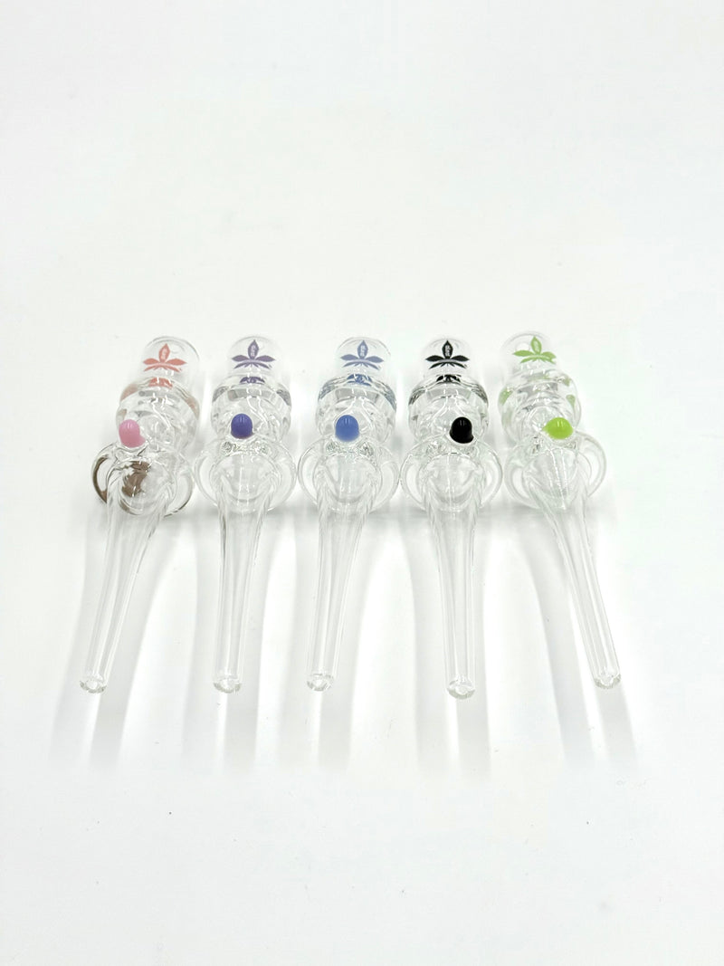 Aleaf 6” Glass Peanut Dab Straw Tube Straw Nectar Collector 1ct