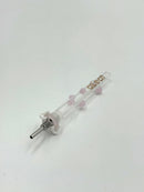 5’’ Glass Straw With Metal Tip Nectar Collector 1ct