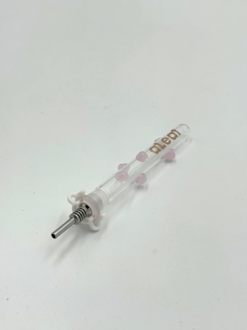 5’’ Glass Straw With Metal Tip Nectar Collector 1ct
