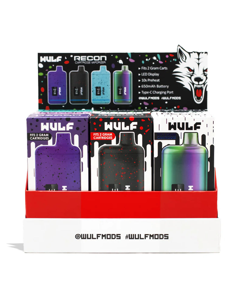 Wulf Recon Cartridge Vaporizer 9pk Display Box
