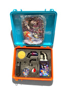 Juice Smoking Set Suitcase 9pcs Pipe+Torch+Filter+Grinder+Clear Jar 1ct Case