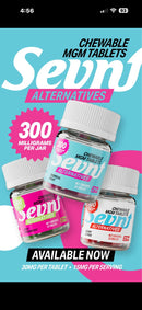 Sevn MGM 300mg Chewing Tablets 10pk Jar 8ct Display Box