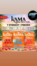 Kama 7-Hydroxy + Pseudo 1000mg 5pk Chewing Tablets 10ct Display Box ￼