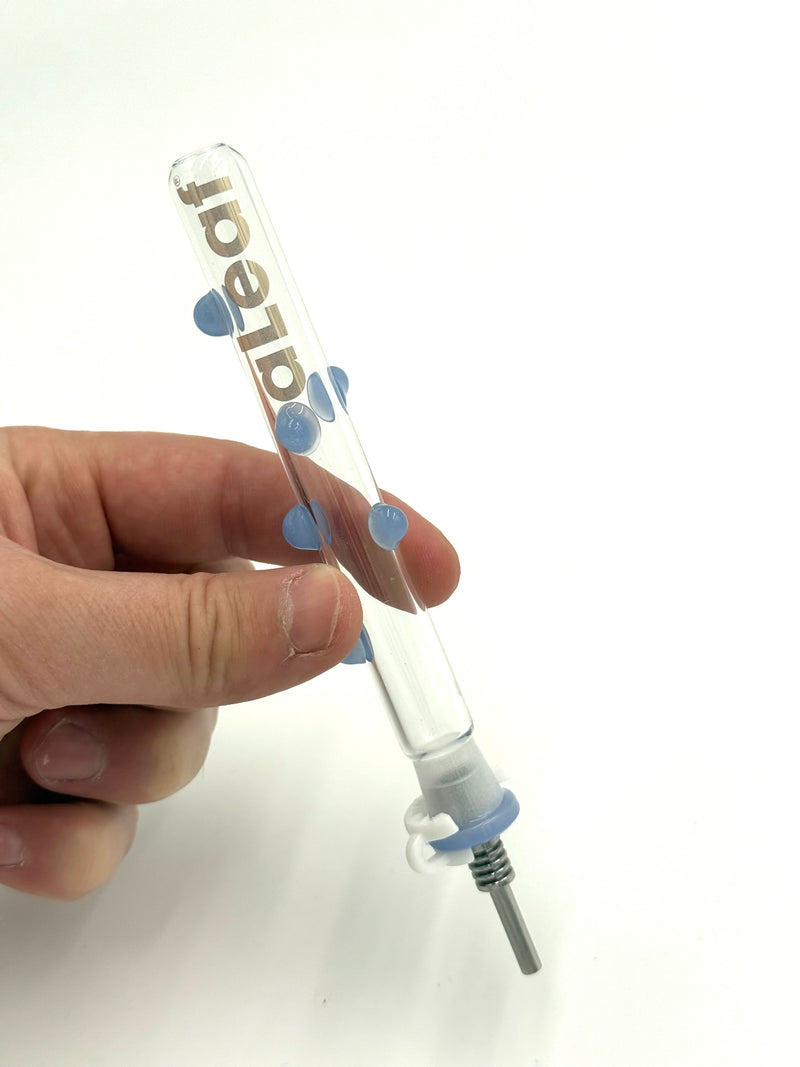 5’’ Glass Straw With Metal Tip Nectar Collector 1ct