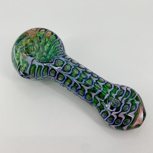 Glass Trapped Bubbles 5.5’’ Sherlock Hand Pipe 1ct SHP-005