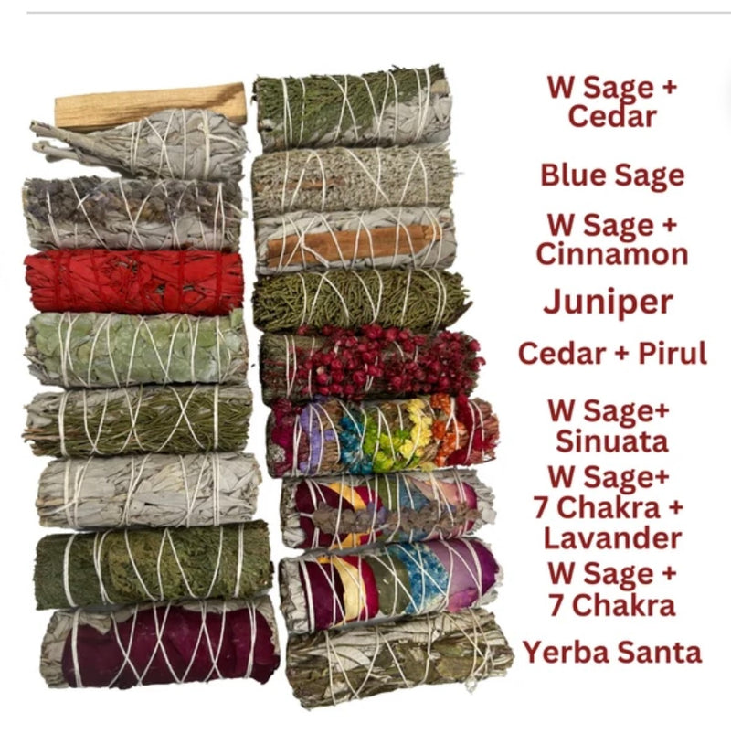 Sage Variety Pack Smudging Bundle 10pk Assorted Flavors 1ct Bag