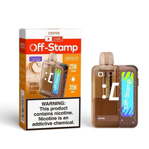 Off-stamp X-Cube Crystal Kit 35,000 Puffs 50mg 19ML 5ct Display Box