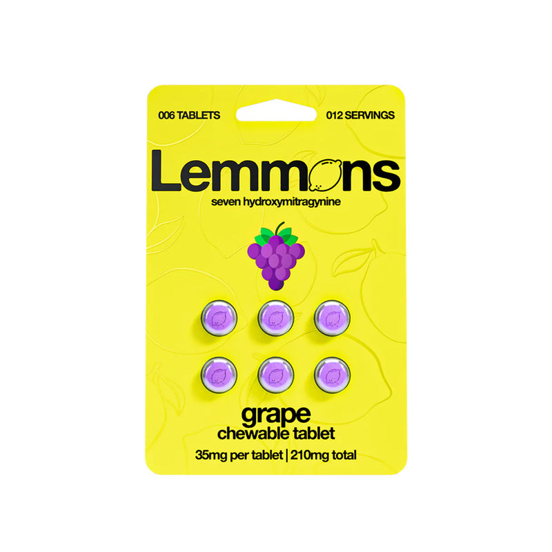 Lemmons 7-Hydroxymitragynine 6pk 210mg Chewing tablet 6ct Display Box