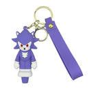 Slio Silicone Purple Fur Guy Keychain 1ct