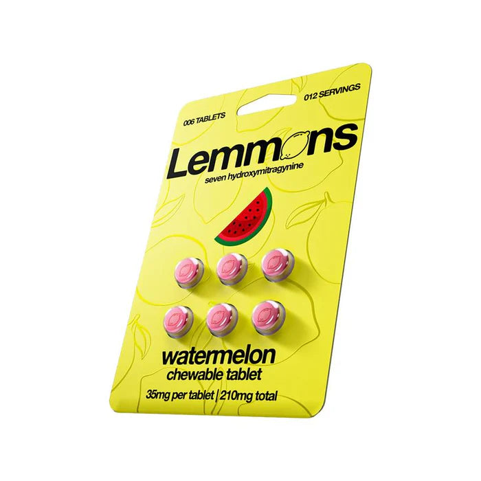 Lemmons 7-Hydroxymitragynine 6pk 210mg Chewing tablet 6ct Display Box