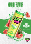Zour Pop Light THC 30mg Drinks 4pk Cans 1ct Display Box