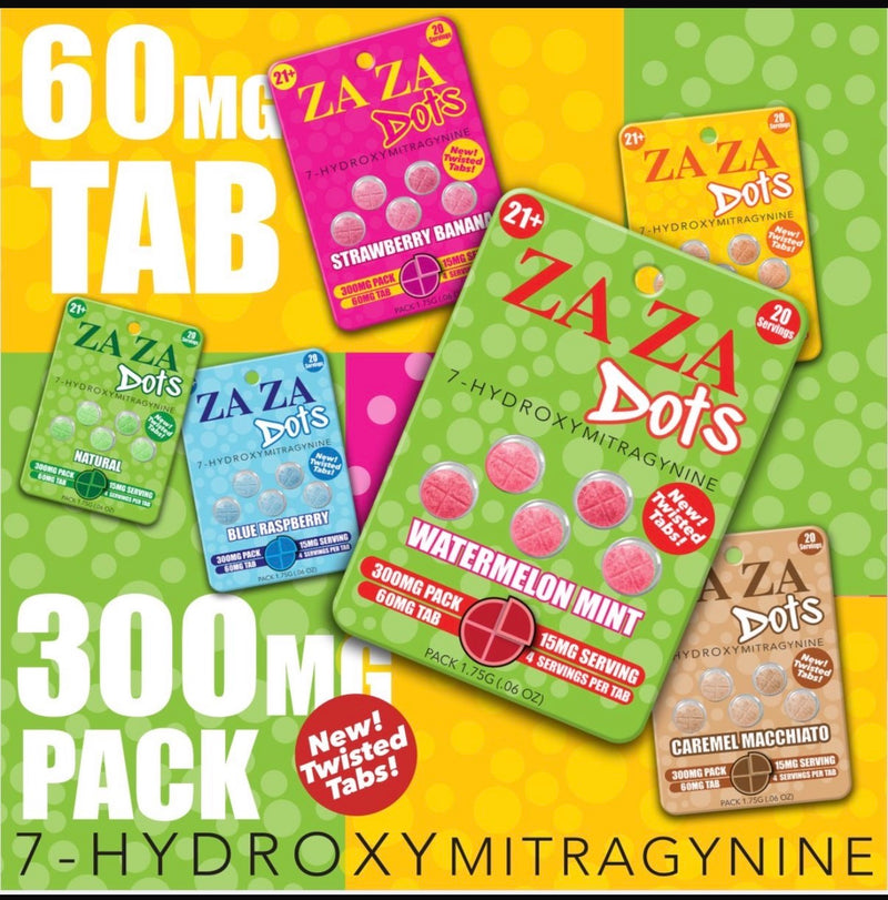ZAZA DOTs 7OH 5pk 300mg 7Hydroxy 10ct Display Box