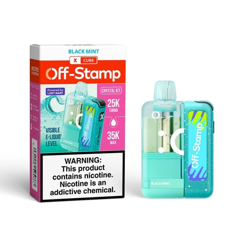 Off-stamp X-Cube Crystal Kit 35,000 Puffs 50mg 19ML 5ct Display Box