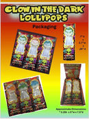Glow In Dark Lollipop Different Designs 30ct Display Box