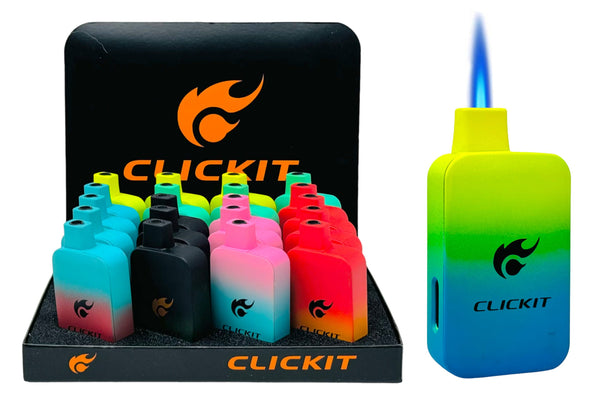 Clickit Disposable Vape Torch Lighter 20ct Display #GH-9288 - Premium  from H&S WHOLESALE - Just $95! Shop now at Y&M WHOLESALE