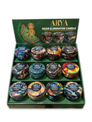 ARYA Odor Eliminator Candle 8oz Assorted Flavors 12ct Display Box