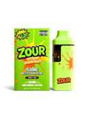 Zour Stash 1.5g Melted Sugar Blend THC-A + D9 Liquid Diamond X Live Resin Disposable Vape 5ct Display Box ( Pre Priced $15.99 )