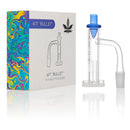 Aleaf Kit “Bullet” Opaque Bottom Finger Banger Terp Slurper Quartz Glass 14 Male / 90 Degree 1ct Box