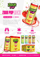 Zour Pop Light THC 30mg Drinks 4pk Cans 1ct Display Box