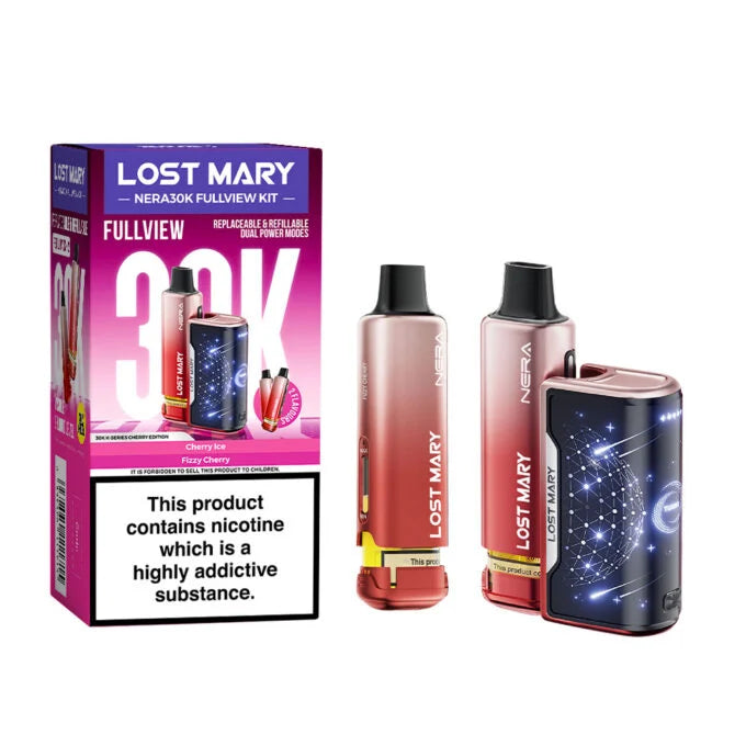 Lost Mary NERA Fullview 70,000 Puffs Kit 24mL 50mg Nic Disposable Vape 5ct Display Box