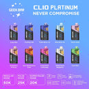 Geek Bar CLIO Kit 50,000 Puffs 16ml 50mg Nic Disposable Vape 5ct Display Box