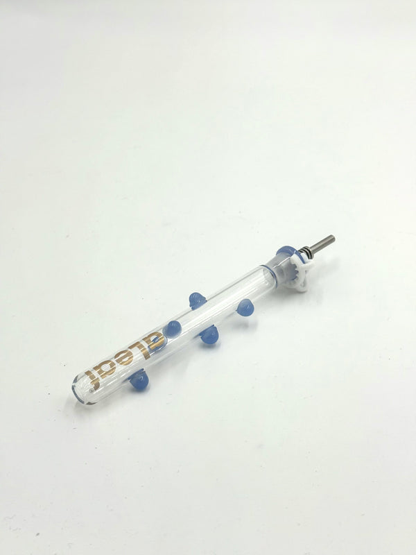 5’’ Glass Straw With Metal Tip Nectar Collector 1ct #ALNC5056