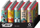 Bic Lighter Good Vibes Edition Collection Assorted Colors 50ct Display Box