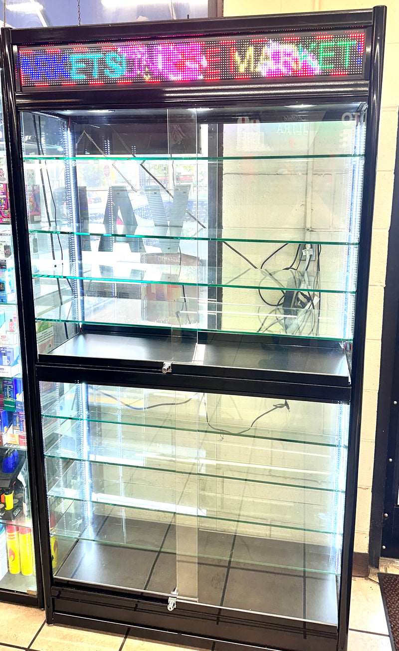 6 Feet Tall LED 6FT Display With Screendisplay With 8 doors - Premium  from H&S WHOLESALE - Just $1100! Shop now at Y&M WHOLESALE