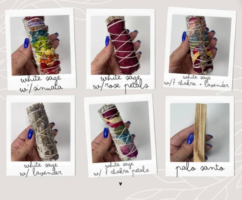 Sage Variety Pack Smudging Bundle 10pk Assorted Flavors 1ct Bag