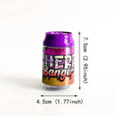Empty PET Plastic Soda Can Jars 3.5g 8ct Display Box