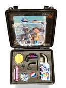 Juice Smoking Set Suitcase 9pcs Pipe+Torch+Filter+Grinder+Clear Jar 1ct Case