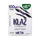 KLAZ Cat’s Claw Extract 2pk 100mg Tabz Pre-Priced $8.99 25ct Display Box