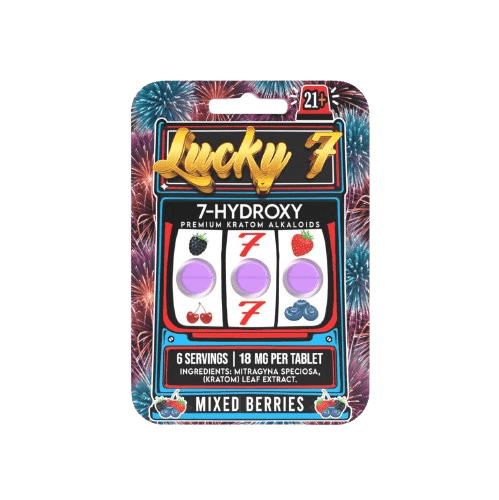 Lucky 7 - 7 Hydroxymitragynine 3ct 18mg Mixed Berry 10ct - Premium  from H&S WHOLESALE - Just $59.99! Shop now at O&Z WHOLESALE
