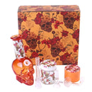 Skull Essential Water Pipe With Grinder & container 6pcs Kit 1ct Display Box