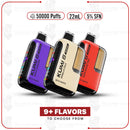 KUMI 6 Scenic 50,000 Puffs SFN Nicotine Free Disposable Vape With Digital Screen 5ct Display Box