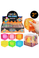 Glitter Ice Cube Maltose Putty Filled Squeezy 12ct Display Box
