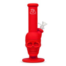 10’’ Straight Skull Silicone Water Pipe 10ct Jar