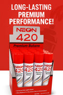 420 Neon Gas Butane 420ml 12ct Display Box