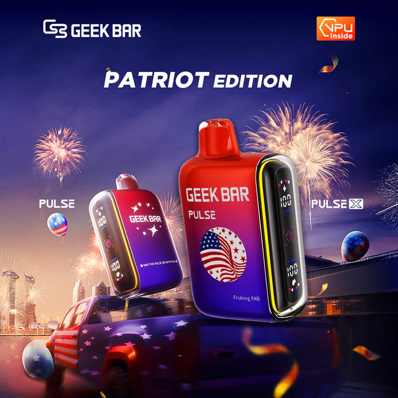 Geek Bar Pulse 15,000 Puffs 50mg Nic Disposable Vape 5ct Display               (Limit 1 of each Only & If you order Geek Bar Only Order Well Be Cancelled)