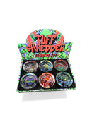 Tuff Shredder Grind it out Glass Ashtray Mix Design 6ct Display Box