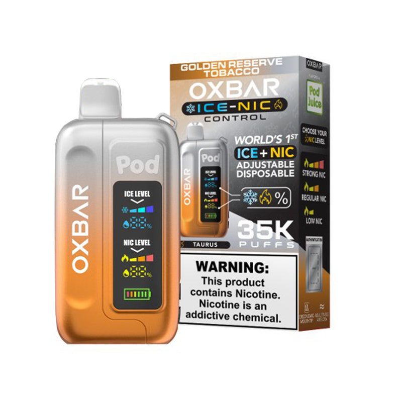 OXBar By Pod Juice Ice-Nic Control 35k 50mg Nic Disposable Vape 5ct Display Box
