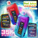 OXBar By Pod Juice Ice-Nic Control 35k 50mg Nic Disposable Vape 5ct Display Box