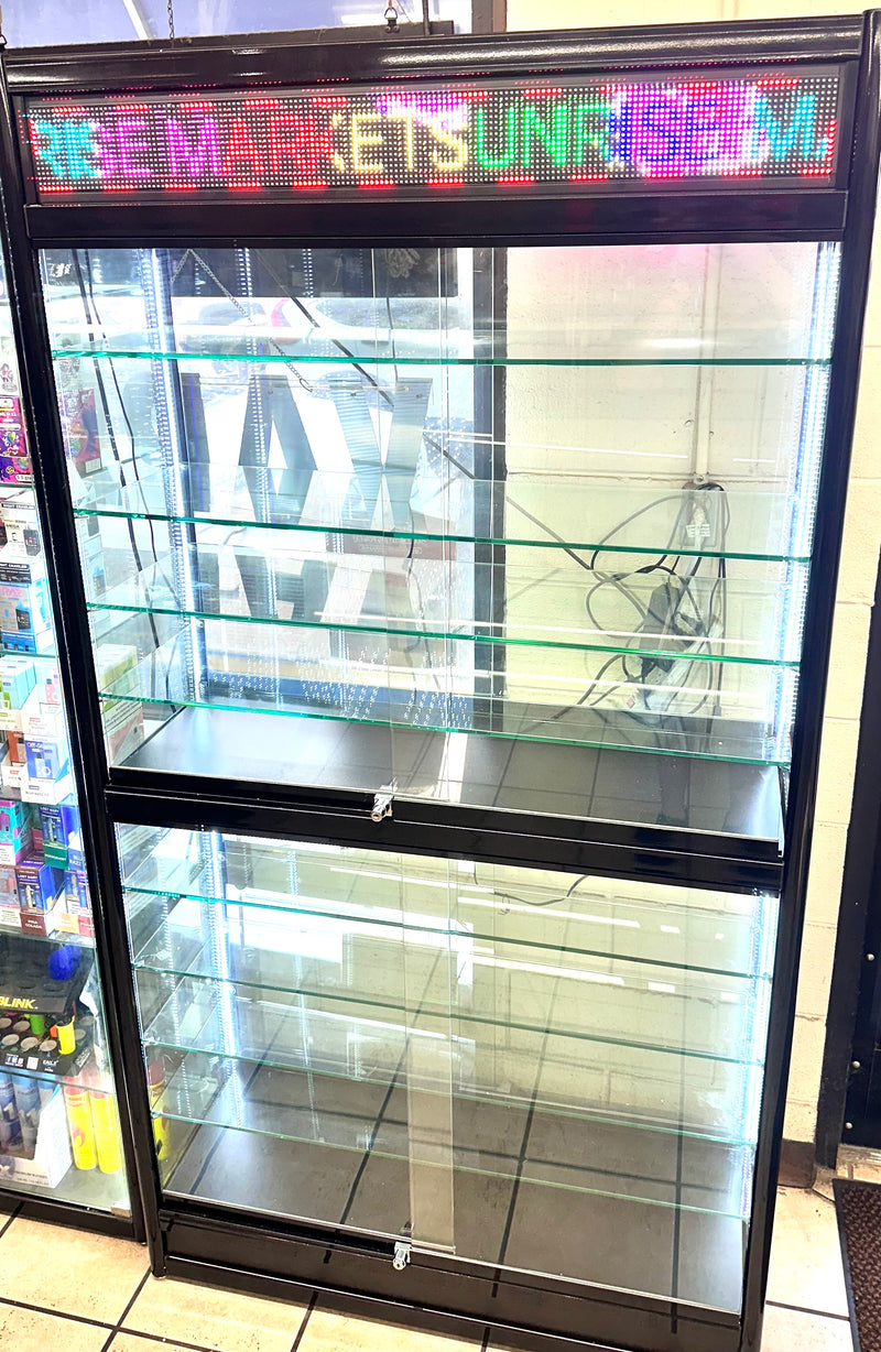 6 Feet Tall LED 6FT Display With Screendisplay With 8 doors - Premium  from H&S WHOLESALE - Just $1100! Shop now at Y&M WHOLESALE