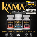 Kama 7-Hydroxy + Pseudo 2000mg Chewing tablet 20pk Jar 1ct ￼
