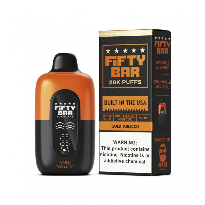Fifty Bar X Fruitia 20,000 Puffs 50mg Disposable Vape 5ct Display Box