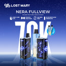 Lost Mary NERA Fullview 70,000 Puffs Kit 24mL 50mg Nic Disposable Vape 5ct Display Box